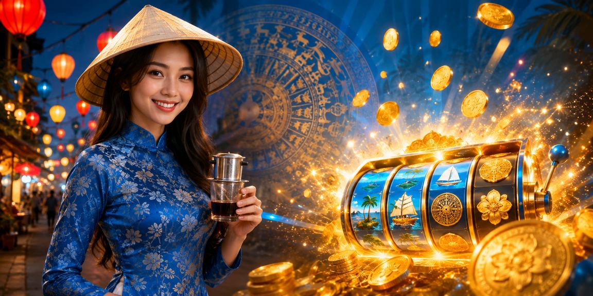 Người dùng Hà Nội chơi slot game tại quán cà phê buổi sáng