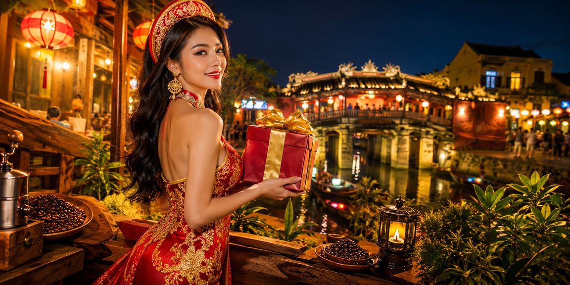 Người dùng Hội An theo dõi kết quả xổ số bên tách cà phê buổi chiều